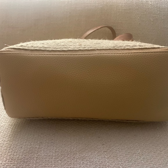 New The Sak Corn Yellow Leather Tote Bag Pocketbook Carryall - Picture 5 of 16